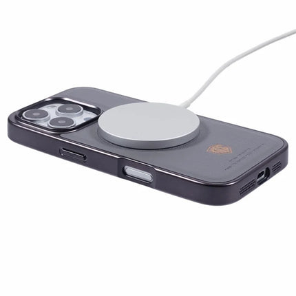 KIGC For iPhone 16 Pro Max Case Compatible with MagSafe PC+TPU+PU Electroplating Phone Cover