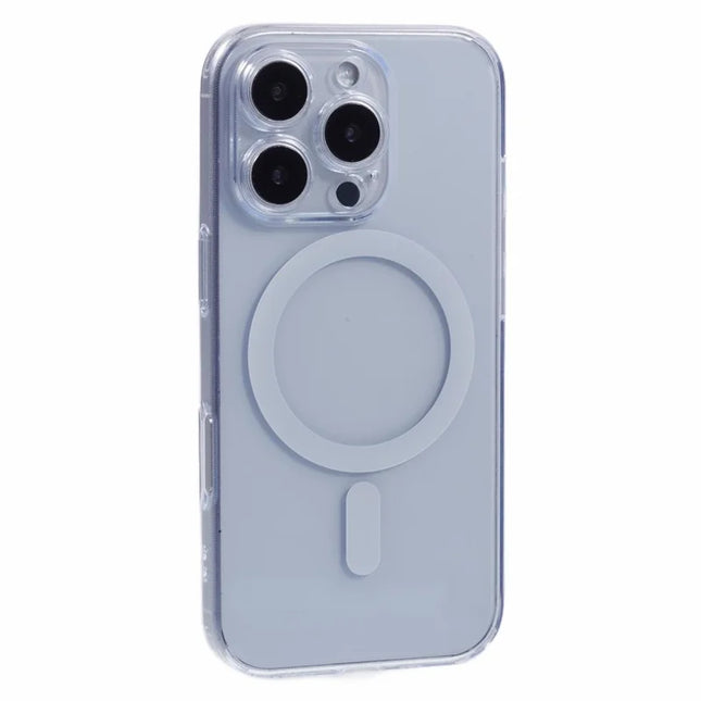 JAUCASE For iPhone 16 Pro Max Case Compatible with MagSafe PC+TPU Crystal Clear Phone Cover