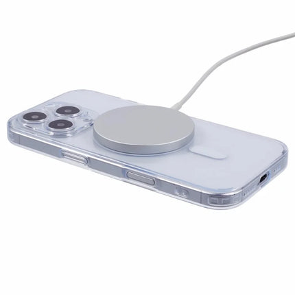 JAUCASE For iPhone 16 Pro Max Case Compatible with MagSafe PC+TPU Crystal Clear Phone Cover