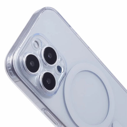 JAUCASE For iPhone 16 Pro Max Case Compatible with MagSafe PC+TPU Crystal Clear Phone Cover