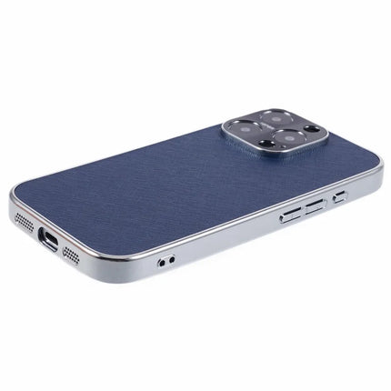 For iPhone 16 Pro Max Cover Cross Texture PU Leather Coated TPU Cell Phone Case
