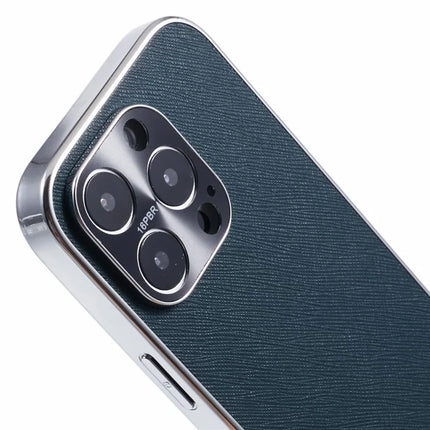 For iPhone 16 Pro Max Cover Cross Texture PU Leather Coated TPU Cell Phone Case