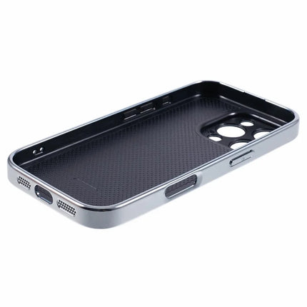 For iPhone 16 Pro Max Case Acrylic+TPU+Metal Anti-Scratch Phone Cover with Electroplating Frame