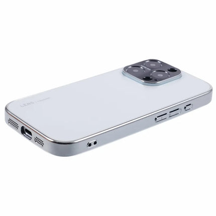 For iPhone 16 Pro Max Case Acrylic+TPU+Metal Anti-Scratch Phone Cover with Electroplating Frame