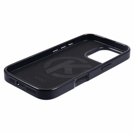KIGC For iPhone 16 Pro Case PC+TPU+PU Electroplating Phone Cover