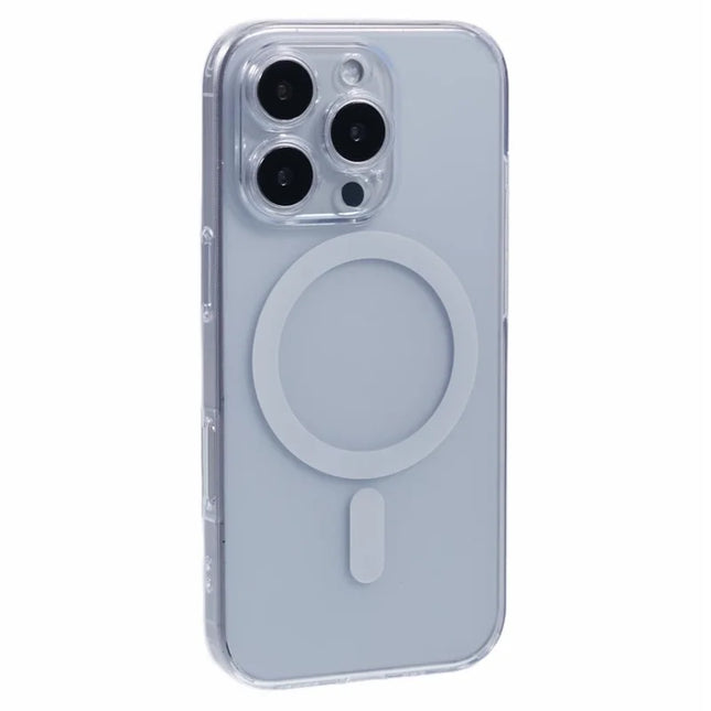 JAUCASE For iPhone 16 Pro Max Case Matte Anti-Fingerprint Back Cover Compatible with MagSafe - White