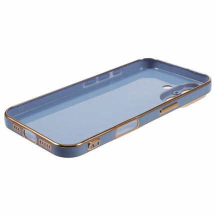 For iPhone 16 Plus Case TPU Slim Fit Shockproof Phone Cover 6D Electroplating