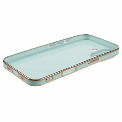 For iPhone 16 Plus Case TPU Slim Fit Shockproof Phone Cover 6D Electroplating
