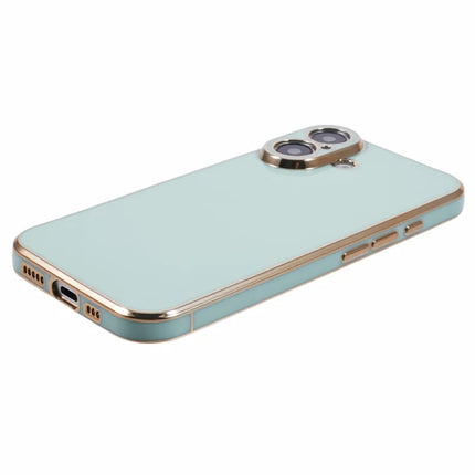 For iPhone 16 Plus Case TPU Slim Fit Shockproof Phone Cover 6D Electroplating
