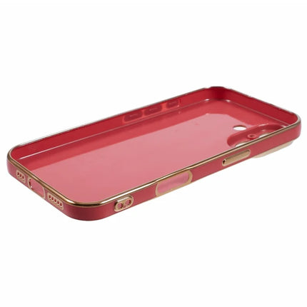For iPhone 16 Plus Case TPU Slim Fit Shockproof Phone Cover 6D Electroplating