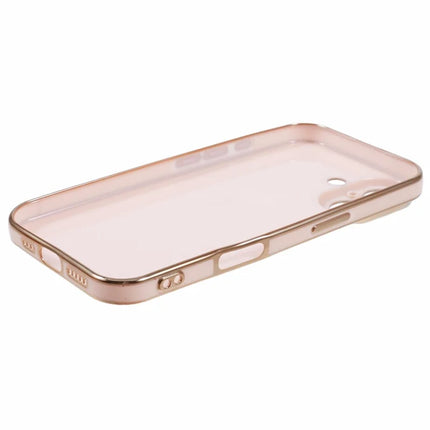 For iPhone 16 Plus Case TPU Slim Fit Shockproof Phone Cover 6D Electroplating