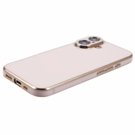 For iPhone 16 Plus Case TPU Slim Fit Shockproof Phone Cover 6D Electroplating
