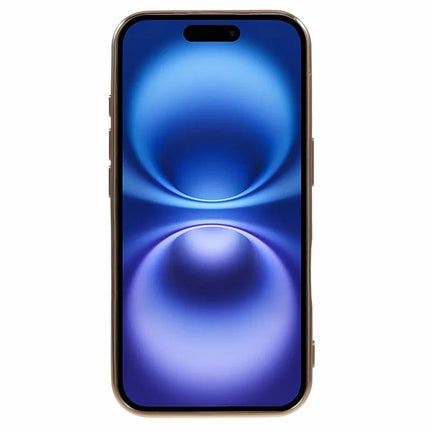 For iPhone 16 Plus Case TPU Slim Fit Shockproof Phone Cover 6D Electroplating