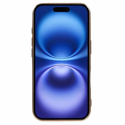 For iPhone 16 Plus Case TPU Slim Fit Shockproof Phone Cover 6D Electroplating