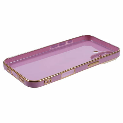 For iPhone 16 Plus Case TPU Slim Fit Shockproof Phone Cover 6D Electroplating