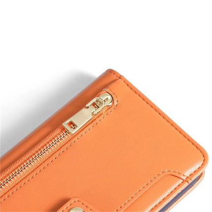For OnePlus Nord CE4 Lite 5G / Oppo K12x 5G (China) Case PU Leather Crossbody Phone Cover with Zipper Pocket Wallet