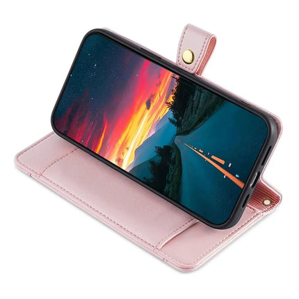For OnePlus Nord CE4 Lite 5G / Oppo K12x 5G (China) Case PU Leather Crossbody Phone Cover with Zipper Pocket Wallet
