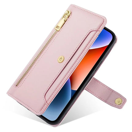 For OnePlus Nord CE4 Lite 5G / Oppo K12x 5G (China) Case PU Leather Crossbody Phone Cover with Zipper Pocket Wallet