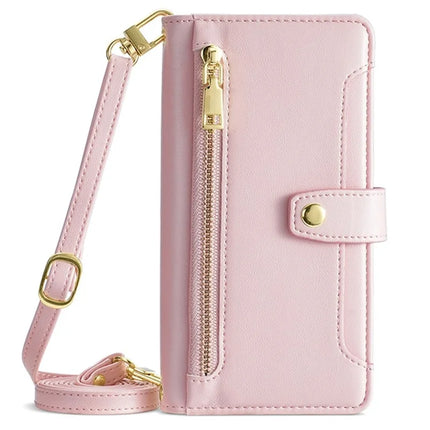 For OnePlus Nord CE4 Lite 5G / Oppo K12x 5G (China) Case PU Leather Crossbody Phone Cover with Zipper Pocket Wallet
