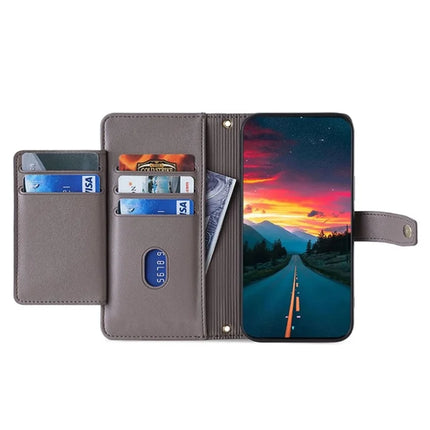 For OnePlus Nord CE4 Lite 5G / Oppo K12x 5G (China) Case PU Leather Crossbody Phone Cover with Zipper Pocket Wallet