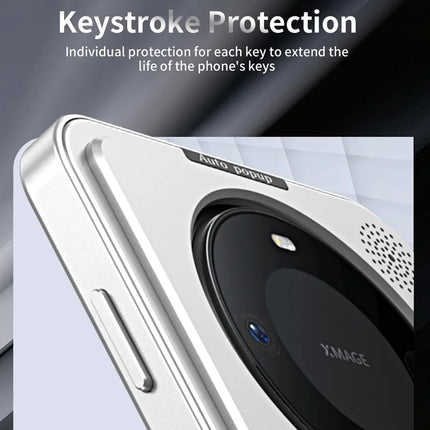 R-JUST RJ58 For Huawei Mate 60 Pro Case Auto Pop-Up Heat Dissipation Aromatherapy Aluminium Alloy Cover