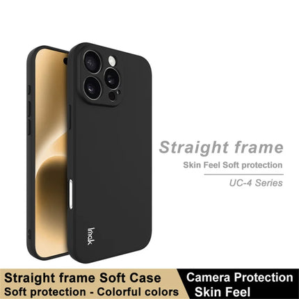 IMAK UC-4 Series for iPhone 16 Pro Max TPU Case Soft Phone Cover Straight Edge