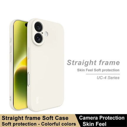 IMAK UC-4 Series for iPhone 16 TPU Case Soft Phone Cover Straight Edge