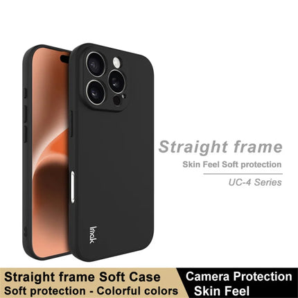 IMAK UC-4 Series for iPhone 16 Pro TPU Case Soft Phone Cover Straight Edge