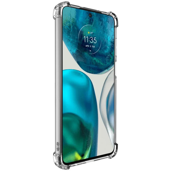 ShopCaseCart Cover Case Motorola Moto G82 5G / G52 4G Protective cover Straight Frame Four Corner Impact-resistant Clear TPU Guard