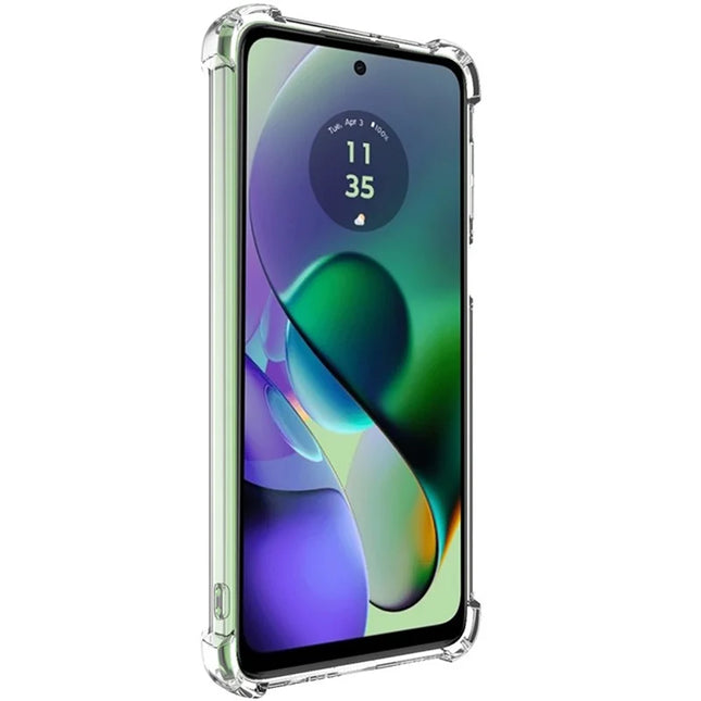 IMAK UX-4 Series for Motorola Moto G64 5G / G54 5G Case Straight Frame Four Corner Shockproof Clear TPU Cover