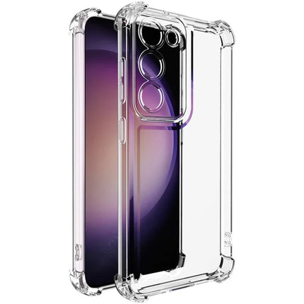 IMAK UX-4 Series for Samsung Galaxy S23 Case Straight Frame Four Corner Shockproof Clear TPU Cover