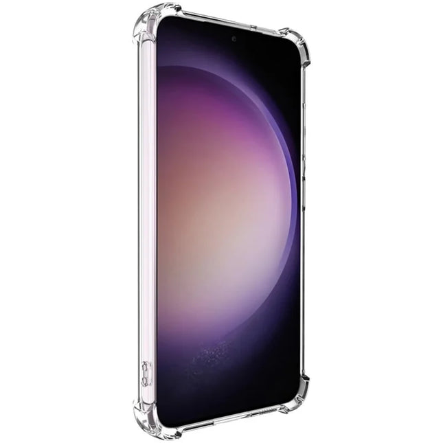 IMAK UX-4 Series for Samsung Galaxy S23 Case Straight Frame Four Corner Shockproof Clear TPU Cover