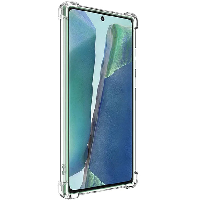 IMAK UX-4 Series for Samsung Galaxy Note20 5G / Note20 Case Straight Frame Four Corner Shockproof Clear TPU Cover