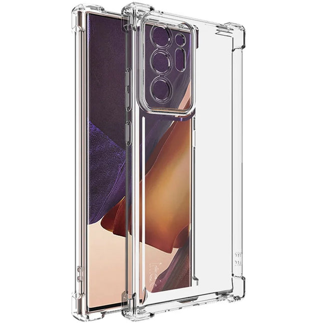 IMAK UX-4 Series for Samsung Galaxy Note20 Ultra 5G / Note20 Ultra Case Straight Frame Four Corner Shockproof Clear TPU Cover