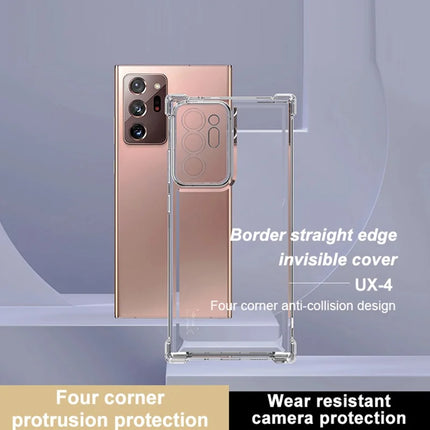 IMAK UX-4 Series for Samsung Galaxy Note20 Ultra 5G / Note20 Ultra Case Straight Frame Four Corner Shockproof Clear TPU Cover
