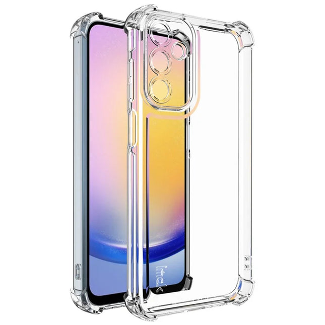 IMAK UX-4 Series for Samsung Galaxy A15 4G / 5G Case Straight Frame Four Corner Shockproof Clear TPU Cover