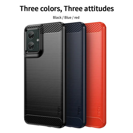 For Motorola Moto G55 5G Case MOFI JK TPU Series-1 Carbon Fiber Texture TPU Soft Phone Cover
