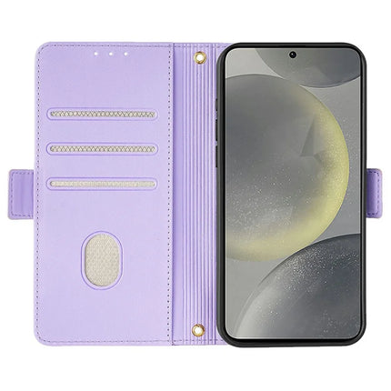 For Samsung Galaxy S23 FE Leather Wallet Case RFID Blocking Stand Cover with Hand Strap
