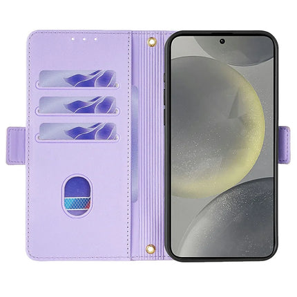 For Samsung Galaxy S23 FE Leather Wallet Case RFID Blocking Stand Cover with Hand Strap