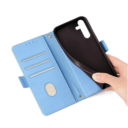 For Samsung Galaxy S23 FE Leather Wallet Case RFID Blocking Stand Cover with Hand Strap