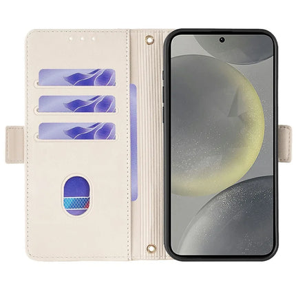 For Samsung Galaxy S23 FE Leather Wallet Case RFID Blocking Stand Cover with Hand Strap