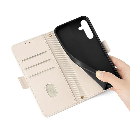For Samsung Galaxy S23 FE Leather Wallet Case RFID Blocking Stand Cover with Hand Strap