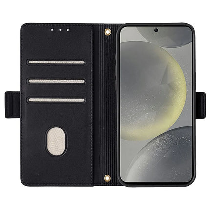 For Samsung Galaxy S23 FE Leather Wallet Case RFID Blocking Stand Cover with Hand Strap