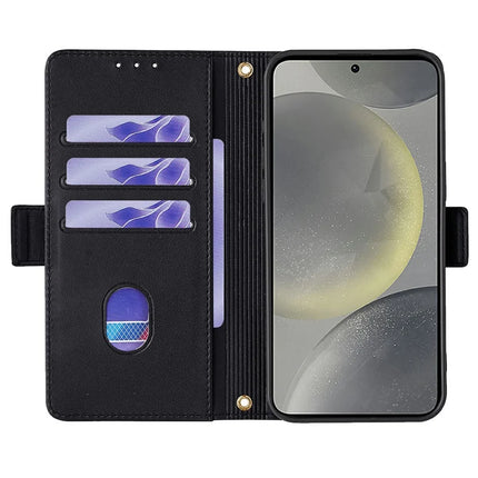 For Samsung Galaxy S23 FE Leather Wallet Case RFID Blocking Stand Cover with Hand Strap