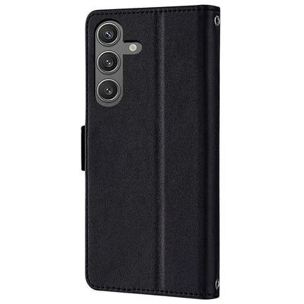 For Samsung Galaxy S23 FE Leather Wallet Case RFID Blocking Stand Cover with Hand Strap