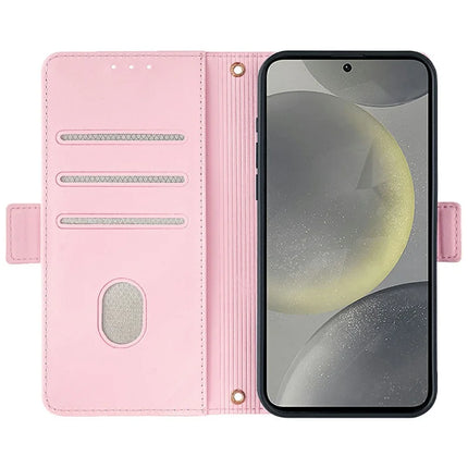 For Samsung Galaxy S23 FE Leather Wallet Case RFID Blocking Stand Cover with Hand Strap