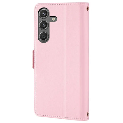 For Samsung Galaxy S23 FE Leather Wallet Case RFID Blocking Stand Cover with Hand Strap