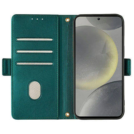 For Samsung Galaxy S23 FE Leather Wallet Case RFID Blocking Stand Cover with Hand Strap