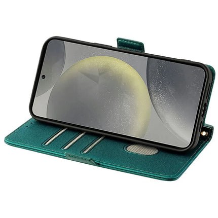 For Samsung Galaxy S23 FE Leather Wallet Case RFID Blocking Stand Cover with Hand Strap