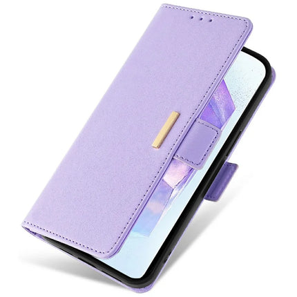 For Samsung Galaxy A55 5G Leather Wallet Case RFID Blocking Stand Cover with Hand Strap